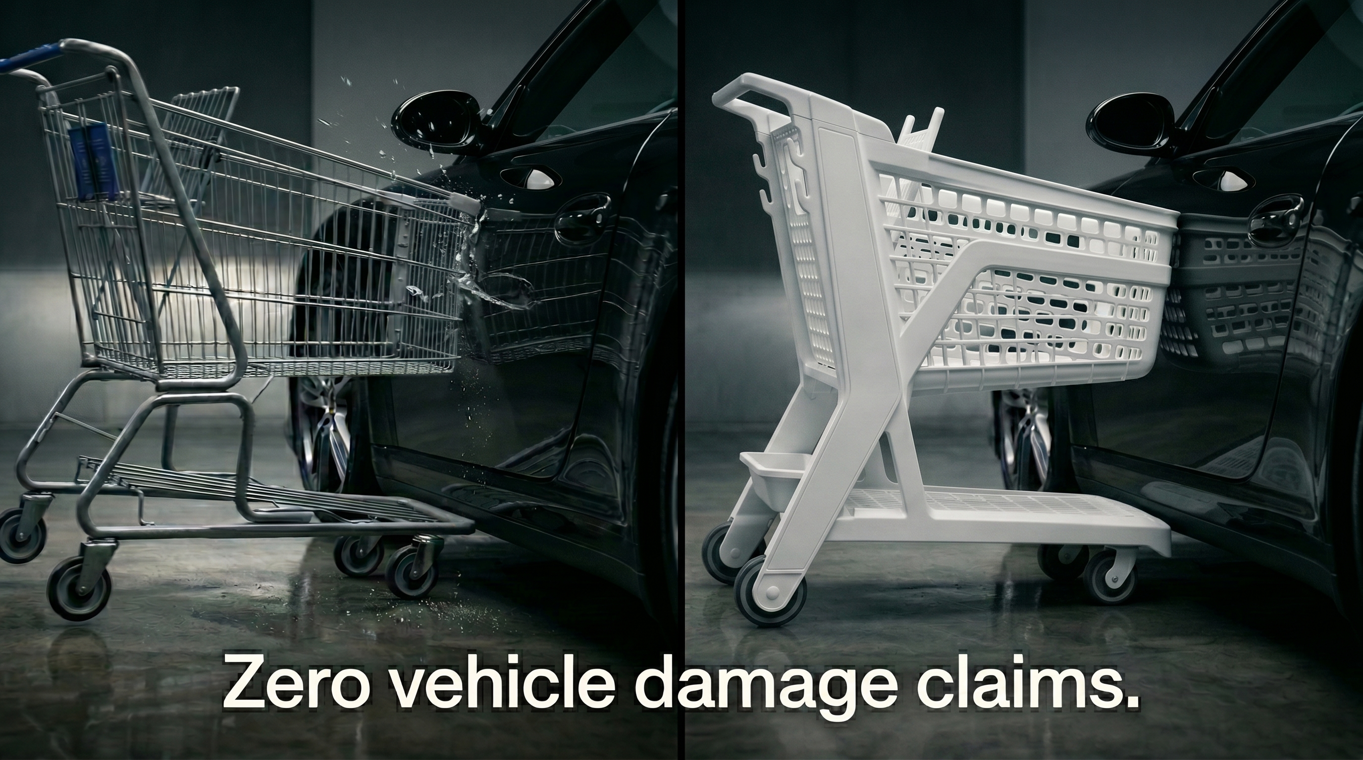 Vehicle damage claim caused by cart contact